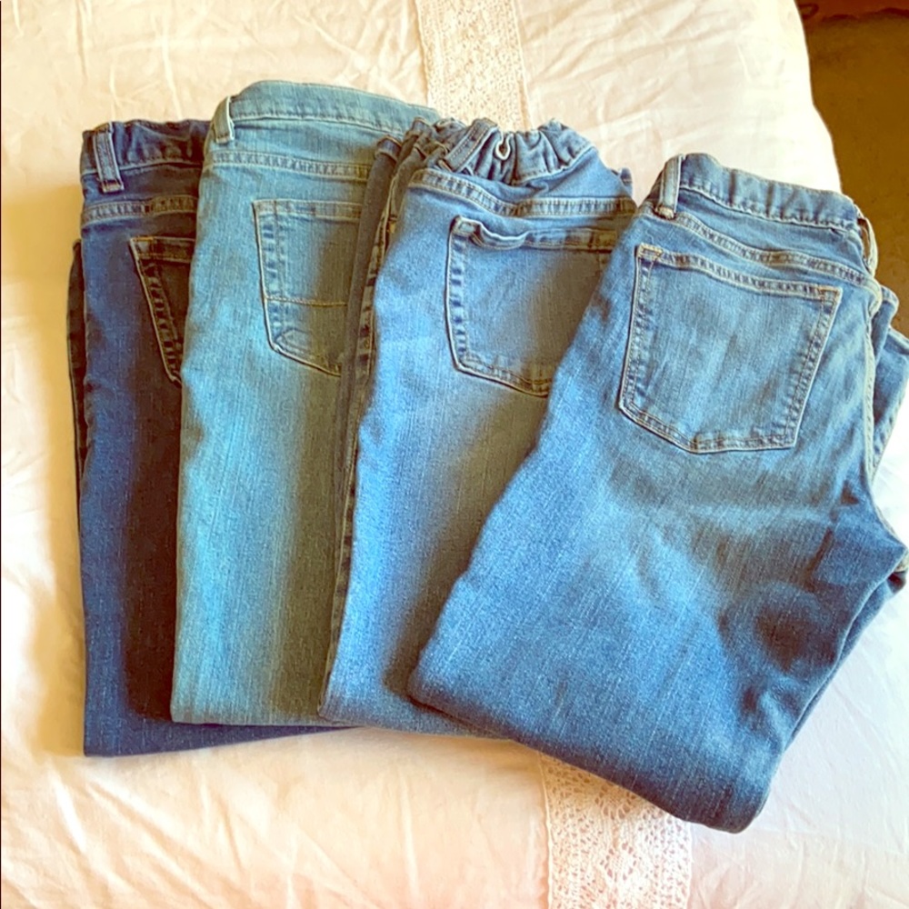 4 pairs of jeans for boys size 12 and 12 husky